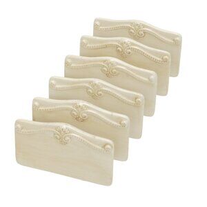 PlaceTile Placesetting Signs Ceramic Set of 6 Dining Party Decor WriteOn Display